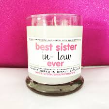 Birthday Present Ideas For Sister In Law Best Sister In Law Gift Favor Soy Candle Wedding Gift Sister In Law Candle Mother S Day Gift Candle Wedding Gift Candle Wedding Favors Sister In Law Gifts