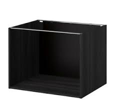 Verkaufe meinen massiven schwarzen schrank/kasten mit großzügigen glasfenstern die die obere hälfte der tür ausfüllen. Ikea Metod Korpus Unterschrank Schrank Schwarz 80 X 60 X 60 Cm 402 461 23 Neuovp Ebay