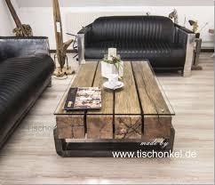 Moderne glas und holz couchtisch extraodinary weiß. Balkentisch Couchtisch Balken Madera Convinaciones De Ropa Hombre