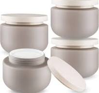 Amazon.com: 4 Pcs 250g/8.3oz Plastic Cream Jars Sample ...