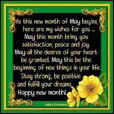 You don't have to tell me you love me because i can. Julia S Creations Happy New Month May Happy New Month Images Happy New Month Prayers New Month Greetings