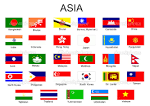 Nom des pays d'asie