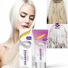 If you color your hair, and you can't live without your laps, cover your locks with a thick hair mask, followed by a snug bathing cap, before you dive in. 100ml Purple Shampoo No Yellow Shampoo Purple Shampoo For Blonde Hair Bleached Hair Toner Shopee Singapore