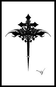 Aesthetic gothic cross hand tattoo. Pin On Gothic Cross Tattoos