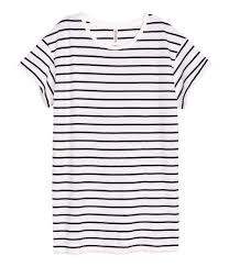 Black And White Striped T Shirt Women S Long T Shirt White Striped Women H M Us White Short Sleeve Tops Online Shopping Clothes Women Long White T Shirt