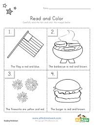 Fourth grade worksheets you'd want to print free worksheet jumbo workbooks for fourth graders: 4th Of July Read And Color Worksheet All Kids Network