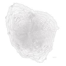Mount Fuji Art Print Contour Map Of Mount Fuji In Japan Digital Art By Jurq Studio