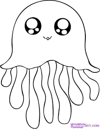 Jelly Fish Coloring Page Youngandtae Com Easy Animal Drawings Animal Drawings Animal Coloring Pages