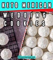 These Keto Mexican Wedding Cookies Also Known As Keto Snowball Cookies Are Perfect For The Holidays Or Specia Low Carb Christmas Keto Cookies Low Carb Cookies