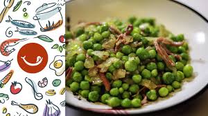 Resultado de búsqueda de guisantes con huevo. Como Preparar Unos Guisantes Con Jamon Youtube