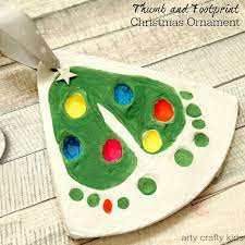 Baby Christmas Crafts Baby Footprints Christmas Tree Ornament Arty Crafty Kids