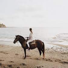 Horse Back Rides On The Beach Were A Costa Rica Must Do For Sincerely Jules Wearing The Just Like You Dress And Beach Rides Beach Horseback Riding Horses