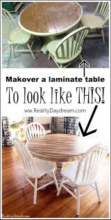 faux planked table transformation