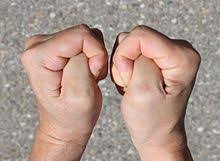 Meaning of pointer finger and pinky out? Crossed Fingers Wikipedia