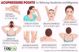 Acupressure For Migraine Headache 10 Pressure Points On Your Body Top 10 Home Remedies In 2021 How To Relieve Headaches Migraine Treatment Headache Treatment