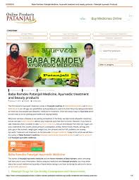 Let's take a look at its review. Baba Ramdev Patanjali Medicine Ayurvedic Treatment And Beauty Products Patanjali Ayurvedic Products By Online Patanjali Products Issuu