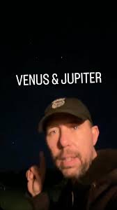 Planets with our Moon tonight! 🤩 #venus #moon #jupiter #mars #planets  #astronomy #space