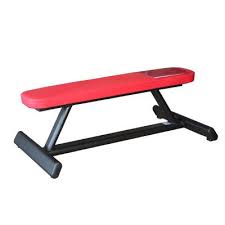Banc De Musculation Plat Rouge Pour Les Clubs Et Collectivites Decathlon Pro