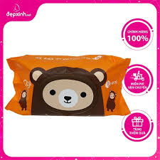 Khăn ướt không mùi Agi 100 tờ - Gấu nâu - Mỹ phẩm ĐẸP XINH