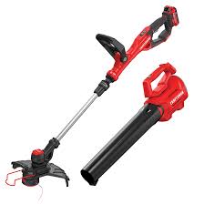 These include the craftsman v20 6.0ah and the v20 9.0ah battery. Craftsman Cordless String Trimmer Blower Set 20 V Red Cmck197d1 Rona