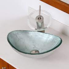 Builders discount warehouse is located in brisbane's northside (brendale), southside (slacks creek) and gold coast (nerang). Modern Glass Vessel Sink Oval Clear Bathroom Vanity Bowl Bathroom Sinks Home Garden Worldenergy Ae