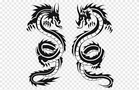 Many crazy tattoo enthusiasts opt for the dragon tattoo sleeve. Two Dragons Dragon Double Tattoo Tattoos Png Pngegg
