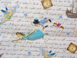 If you want to make your peter pan hat fit a specific head size, you can measure your head from fold your 24 x 18 section of felt in half. Peter Pan Fabric 1 Yard Disney With By Trinketsintheattic Fabric Cute Disney Peter Pan