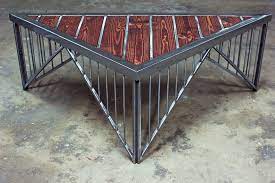 my custom crafted metal and wood tables and shelves the garage journal board metal tree wall art steel furniture metal furniture