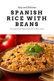 Immediately add in the sofrito and let sizzle for a few seconds. Easy Spanish Rice With Beans Recipe Recipe Bean Recipes Spanish Rice And Beans Rice And Beans Recipe