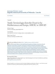 Maybe you would like to learn more about one of these? Textile Terminologies From The Orient To The Mediterranean And Eu Languages