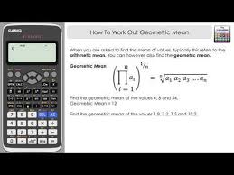 How To Work Out Geometric Mean Casio Classwiz Fx 991exthe Calculator Guide Geometric Mean Graphing Calculator Geometric