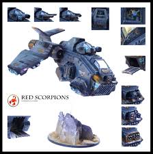 Red Scorpions Stormraven Gunship Warhammer Warhammer 40k Gunship