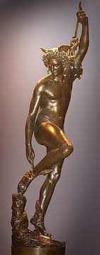 Mitología de bato belerofonte héroe de corinto que montado en el caballo pegaso, dio muerte a la quimera. Hermes Wikipedia La Enciclopedia Libre