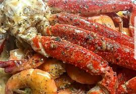 King Crab Legs And Shrimp A In Spicy Butter Wine Sauce For This Recipe Please Go To Ht Crab Legs Recipe Crab Leg Recipes Boiled Snow Crab Legs Recipe Boiled