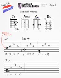 God Bless America Lesson Id 070414 Easy Chord Worship