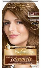 L Oreal Paris Superior Preference Sun Kissed Caramels Hi Lift Gold Brown 1 Kit Hair Color Blonde Hair Colour Shades Dark Blonde Hair Color