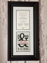 Custom Monogrammed Framed Wedding Invitation Keepsake In 2020 Framed Wedding Invitation Keepsake Wedding Invitation Keepsake Framed Wedding Invitations