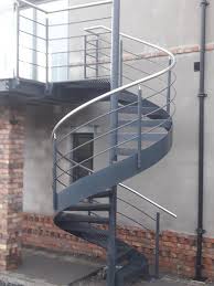 Spiral Staircase With Perforated Tread Plates And Mild Steel And Stainless Handrail Architecture Steel Bed Design Steel Stairs