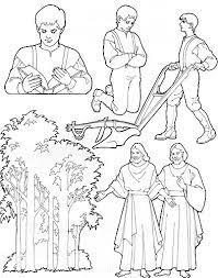 Invite the children to color. Joseph Smith Childhood Coloring Pages