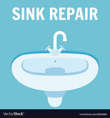 bathroom sink repair banner royalty