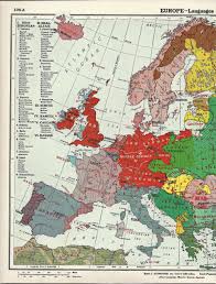 Vintage Map Of European Languages Circa 1939 3 50 Map Vintage Map Historical Maps