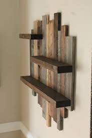 Floating Shelves Unit Rustic Wooden Hanging Decor In 2021 Pallet Wall Decor Rustic Wall Shelves Rustic Wood Wall Decor