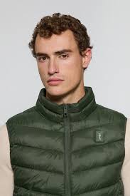 Chaleco Chase ultralight verde oscuro con parche Rigby Go