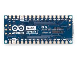 The digital pins can be used to interface sensors by using them as input pins or drive loads by using them as output pins. Arduino Nano Every Pack