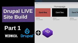 Take content showcase to the next level. Drupal Live Site Build Part 1 Project Set Up Build Bootstrap Card Component Using Layout Builder Webwash