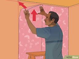 Cara pasang wallpaper dinding stiker agar rapi dan tahan lama dengan mengguanakan peralatan seadanya di rumah tanpa. 5 Cara Untuk Memasang Wallpaper Wikihow