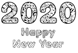 This is a lovely coloring book free printable mother's day sheet, with, a heart and flowers. 22 Free New Year 2020 Coloring Pages Printable