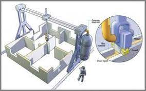 Contour Crafting The Robotic Construction System Http Contourcrafting Org Printer 3d Printed House 3d Printer