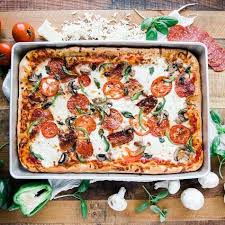 How To Make Homemade Sicilian Pizza Pan Pizza Dough Chef Billy Parisi Recipe In 2020 Sicilian Pizza Recipe Recipes Food