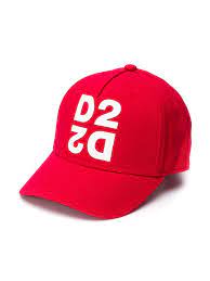 Dsquared2 Kids D2 Logo Print Baseball Cap Farfetch Baseball Cap Logo Printing Baseball Cap Outfit